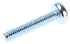 Śruby maszynowe M4 łeb z łbem walcowym soczewkowym Stalowe długość 20.0mm skok 0.70mm