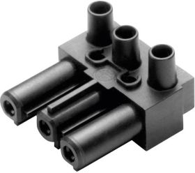 Złącze męskie sieciowe Adels-Contact złącze żeńskie kątowe Łączna ilość styków: 2 + PE 16 A biały AC 166 GBU/ 3 1 szt.