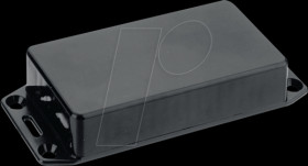 1591GFLBK Flange housing, series 1591, 94 x 121 x 34 mm, black