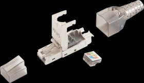 BS08-51001 Cat. 6a tool-free RJ45 connector with anti-kink protection
