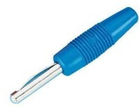 BANAN-WHIR-B Wtyk bananowy lutowany - maks. przekrój kabla: 2.5mm2, do 60VDC, niebieski, Hirschmann