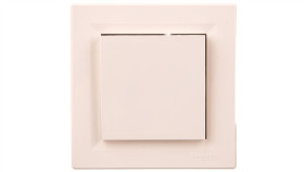 Gniazdo Pojedyncze Asfora Z/U 2P+Z (Schuko) Z Klapką Kremowe Z Ramką Eph3100123