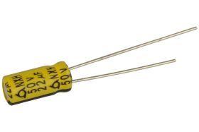 Kondensator; niskoimpedancyjny; elektrolityczny; 22uF; 50V; NXH50VB22M5x11; fi 5x11mm; 2mm; przewlekany (THT); luzem; Samyoung;