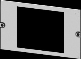 Aperture, rectangular, sheet steel, (W x H x D) 600 x 300 x 10 mm, light gray, 8PQ2030-6BA22