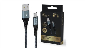 Kabel Usb 15W 120Cm Extralink Smart Life Usb Type-A To Usb-C Nylonowy 5V 3A...