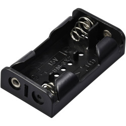 TRU COMPONENTS TC-13220524 Battery tray 2x AA 60x33x15 mm Solder lug