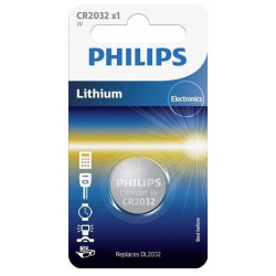 Philips 2282 Button Cell CR2032 3V Lithium Minicell Long-lasting Performance