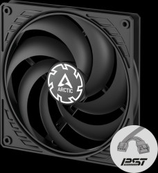 ACFAN00268A Arctic case fan P14 Slim PWM PST Black, 140 mm