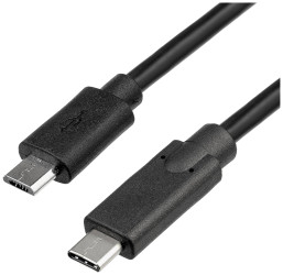 Kabel microUSB / USB typ C 1,0m AK-USB-16
