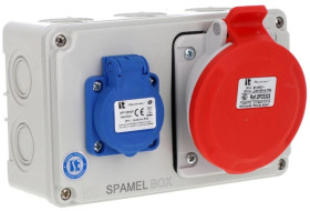 Rozdzielnica 5x32A 3x16A INA=32A IP54 SB-001705-S0020-54