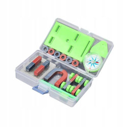 ZESTAW EDUKACYJNY NAUKA O MAGNESACH MAGNESY EKSPERYMENT