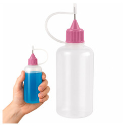 Butelka z Igłą PE 50ml - Aplikator do Kleju i Płynów - Dozownik