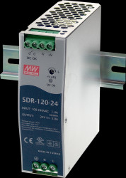 SDR-120-48 switching power supply, DIN-Schiene, 120 W, 48 V / 2,5 A