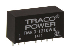 Przetwornica DC-DC, 3W, Uwe 4,5 → 18 V DC, Uwy 3.3V dc, Iwy 700mA, TRACOPOWER