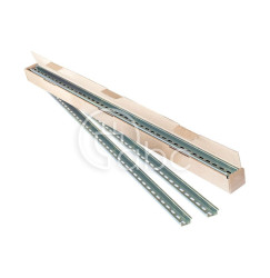 BOX Szyny montażowe DIN wysokie, perforowane, stalowe, 35x15x1000 mm (10...