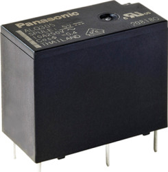 Relay, 1 Form C (NO/NC), 24 V (DC), 1.44 kΩ, 10 A, 30 V (DC), 250 V (AC), monostable, ALQ124