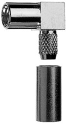 SMB jack 50 Ω, RG-58C/U, solder/crimp connection, angled, 100024867