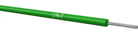 PVC-switching strand, LiYv-t, 0.14 mm², 18 x 0.10 mm, green, outer Ø 1.1 mm, 760101403