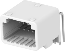 Plug, 12 pole, angled, 2 rows, natural, 1318772-2