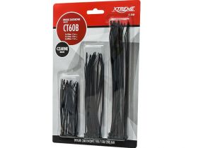 Opaski zaciskowe 100/150/200mm - zestaw 60szt czarne