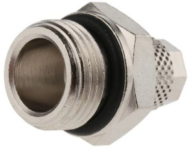 Adapter gwintowany prosty gwint – rura, 15 barów