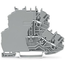 Kostka zaciskowa na szynie DIN WAGO poziomy: 2 24 → 16AWGWciskany zacisk Cage Clamp TOPJOB S