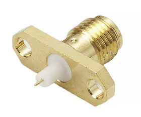 Złącze koncentryczne Montaż na kołnierzu Żeńskie, męskie 50Ω typ złącza Złącze SMA 26.5GHz Lutowane