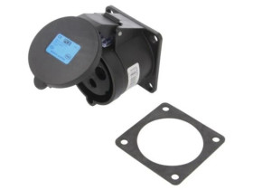 323-6X Złącze zasilające 3-fazowe AC, gniazdo żeńskie, 32A/230VAC