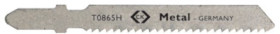 Jigsaw blades, straight cuts, 5 pieces, BL 50 mm, thicker metal, T0865H