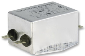Filtr RFI 20A 1-fazowy 250 V AC 50 → 60Hz 0,1 x 25 mH Schurter, montaż śrubowy