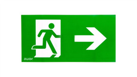 Piktogram Ps25 125X250 Człowiek W Drzwiach Strzałka Prawo Logo Awex (Iso7010)
