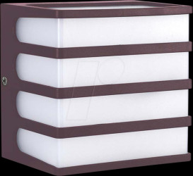 10284 Wall light fixture, 8 W, 750 lm, 3000 K, brown, IP65