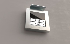 ADV-1020-S Audio front-door station, 2-family house, silver