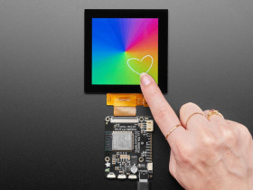 Adafruit Square RGB 666 TTL TFT Display - 3.4" 480x480 with Touchscreen