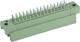 Male connector, type 2R, 32 pole, a-b-c, pitch 2.54 mm, solder pin, straight, 09281322902