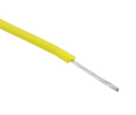 Yellow Silicone Lead Wire 20AWG 100/0.08mm (price per metre)