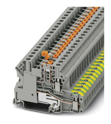 Blok zacisków przelotowych Phoenix Contact poziomy: PojedynczyŚruba UT 4-PE/MT P/P 20A 500 V