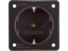 Integro Flow Gniazdo schuko z podwyższoną ochroną styków brąz 941952501 HAGER