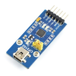 Konwerter USB-UART CP2102 - gniazdo miniUSB - Waveshare 8085