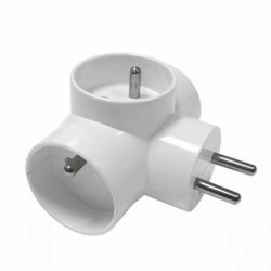 Kanlux rozgałęźnik wtyczkowy ZARK KRW-3 IP20, trzy nowe wjścia