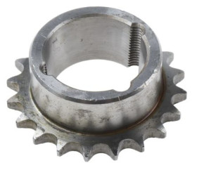 Koło łańcuchowe drabinkowe, 20 zębów, 06B-1, Nakrętka stożkowa, śr toczna: 60.89mm, Stal