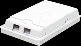 FB1001 FTTH Termination box, 2 ports, white
