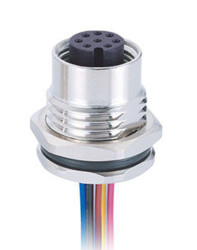 Złącze wielostykowe przemysłowe 8-pinowe M12 Gniazdo RS PRO