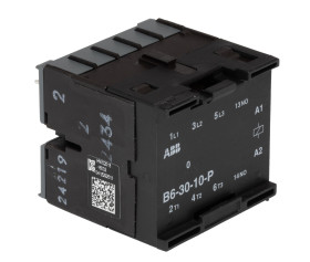 Stycznik 220 → 240 V. ABB styki: 3 4 kW 12 A 3NO Szyna DIN GJL1211009R8100 B6-30-10-P 220-240V AC