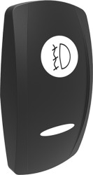 Klosz do przycisku, do użytku z: Przełączniki kołyskowe uszczelniane serii V, kolor: Biały, symbol: Przedni system PTO