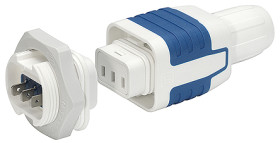 Złącze IEC IEC S16 Montaż na kablu, montaż na panelu Męski 10A Proste Lutowane Schurter