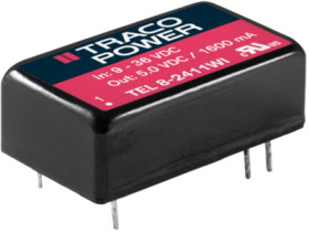 DC converter, 18-75 VDC, 8 W, 1 output, 3.3 VDC, 78 % efficiency, TEL 8-4810WI