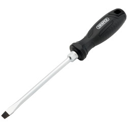 Draper 13552 Slotted Hard Grip Screwdriver, 8.0 x 150mm