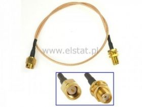 Złącze SMA męskie - SMA żeńskie ( przewód 15cm )