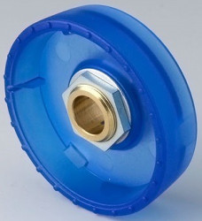 Rotary knob, 8 mm, PC, blue, Ø 41 mm, H 14 mm, B8341086